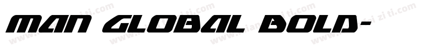 Man Global Bold字体转换